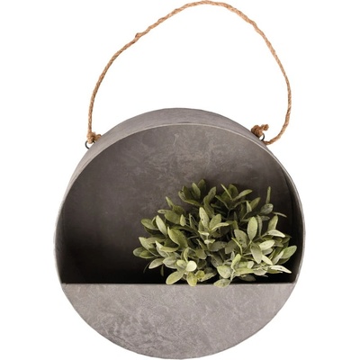 Esschert Sivý nástenný kvetináč Design, 35 cm