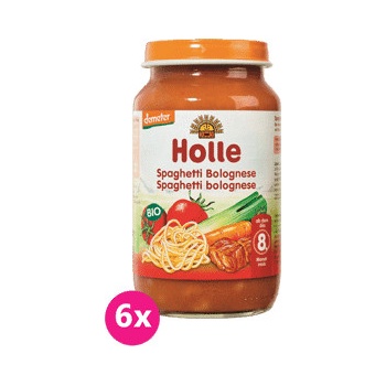 HOLLE Bio Spaghetti Bolognese mäsovo-zeleninový príkrm 6 x 220 g