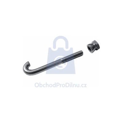 Šroub hákový s matkou pro panely CLASSIC M8 x 80, balení 1 ks