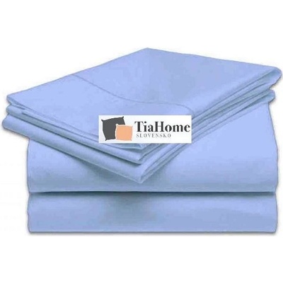 TiaHome Prostěradlo klasické pevné modré 140x220