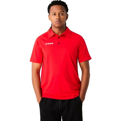 CCM Team Premium Polo Red