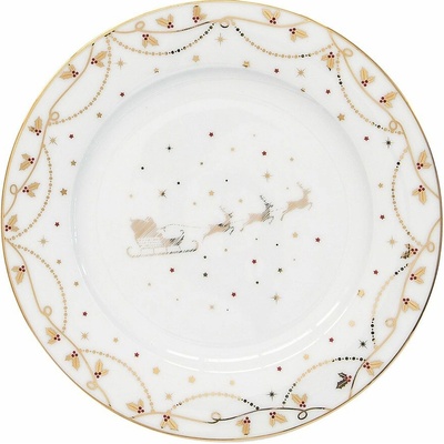 Vánoční porcelánový dezertní talíř Christmas Lights 19cm, Easy Life