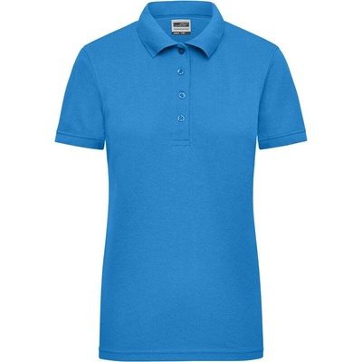 James & Nicholson JN 829 Dámske pracovné piqué polo modrá Aqua