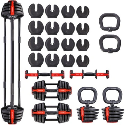 HMS nakladacia variabilná činka 2v1 40 kg SGR18 PRO SET