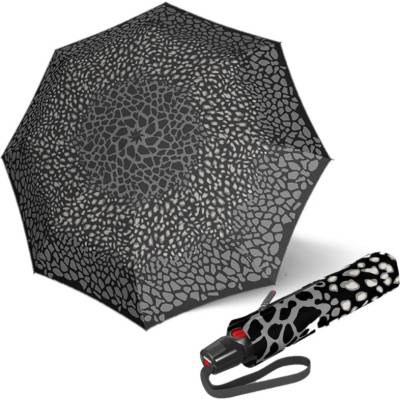 Knirps T.200 animal stone elegantní dámský plně automatický deštník šedý