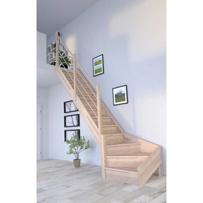Pertura Notos Lepené dřevo buk s podstupnicemi buk 1/4-stočené dole vlevo 93 cm 13/14