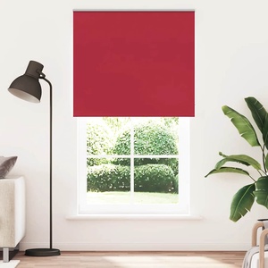 vidaXL Ролетна щора, затъмняваща, червена, 125x230 см, ширина на плата 121, 6 см, полиестер (4011861)