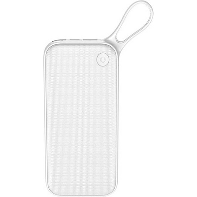 Baseus Powerful QC 3.0 Power Bank 20000 mAh - външна батерия с два USB изхода и USB-C порт и с технология за бързо зареждане (бял)