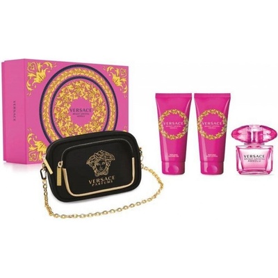 Versace Bright Crystal Absolu EDP 90 ml + telové mlieko 100 ml + sprchový gél 100 ml + kabelka darčeková sada