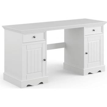 Bílý nábytek Psací stůl Belluno Elegante velký, bílý, masiv, borovice