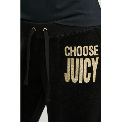 Juicy Couture Спортен панталон Juicy Couture в черно с апликация JCGBJ125002 (JCGBJ125002)