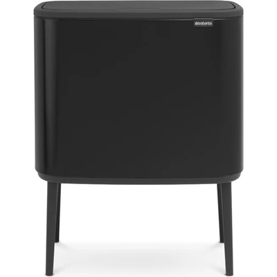 Brabantia Кош за отпадъци Brabantia - Bo Touch, 11 + 23 l, Matt Black (651114)