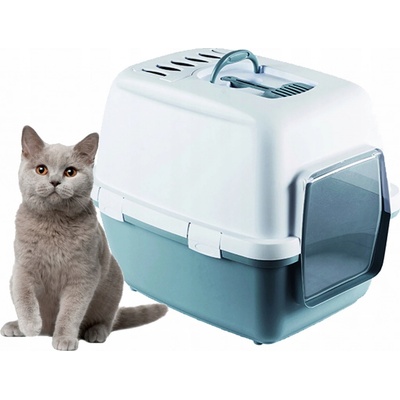 Stefanplast Cathy Comfort Krytá kočičí toaleta s filtrem a lopatkou 58 x 45 x 48 cm