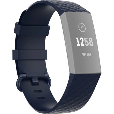 VSECHNONAMOBIL CUBE řemínek Fitbit Charge 4 / Fitbit Charge 3 tmavomodrý 38504