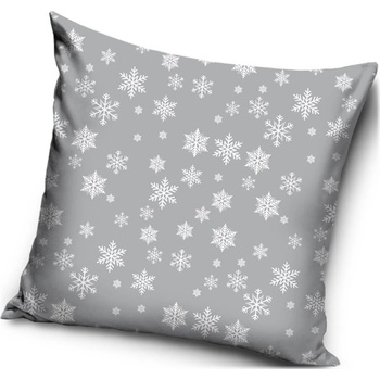 TipTrade Vianočný vankúš motív Snehové vločky 40x40