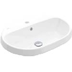 Villeroy & Boch Architectura - Вградена мивка, 60х45 см, с преливник, отвор за смесител, алпийско бяло 5A666001 (5A666001)
