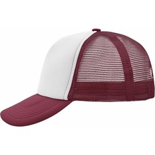 Myrtle Beach MB 70 5 panelová polyesterová sieťovaná 03.007 white/burgundy