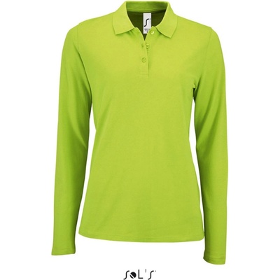SOL's Collection Polokošile Perfect LSL Women dlouhý rukáv dámské COT-25208309301 Zelené jablko
