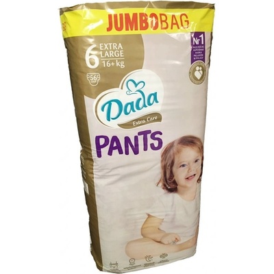 DADA PANTS JUMBOBAG EXTRA CARE 6 XL, 16+ Kg 56 Ks