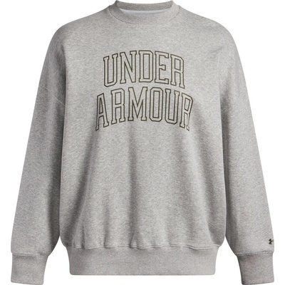 Under Armour Rival Fleece OS Varsity Crew W 6007880-014 sivá