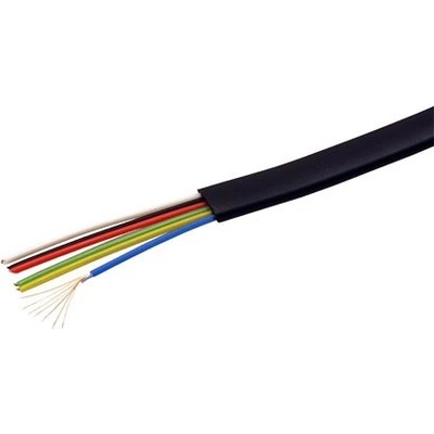 Goobay 11.92.2112 telefonní 6 žil, měď, 100m, černý