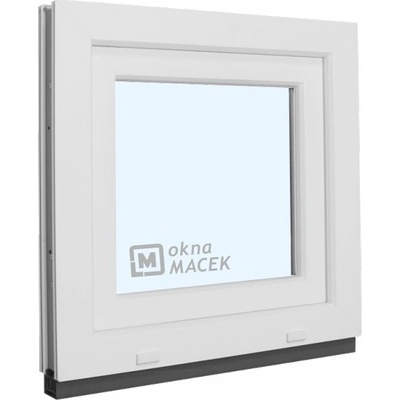KNIPPING Plastové okno - 70 AD, 600x600 mm, OS, bílá Otevírání: levé, Sklo: čiré