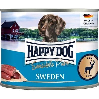 Happy Dog Sensible Pure Sweden - от Дивечово месо 200 г
