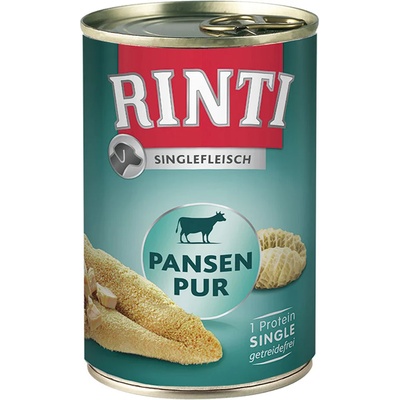 RINTI 24x400г Singlefleisch Rinti консервирана храна за кучета - чисто шкембе