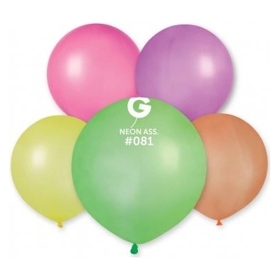 Gemar Balónek 48cm 19" #081 NEON mix bal