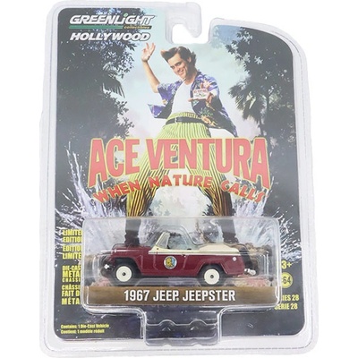 GreenLight Jeep Jeepster 1967 z filmu Ace Ventura 2: Volání divočiny 1:64