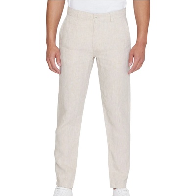 KnowledgeCotton Apparel Мъжки ежедневен панталон KnowledgeCotton Apparel Chuck Regular Linen Pants Casual trousers - Light Feather Gray - размер 27 (007-3645-0112)