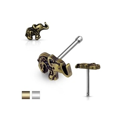 Piercingate piercing do nosu slon PNO00239 stříbrná