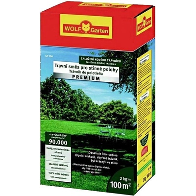 WOLF SP 100 travní osivo do polostínu PREMIUM 2kg (100 m2)