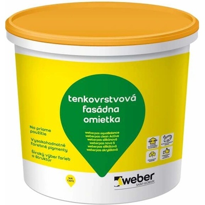 WEBER pas silikónová 1,5mm roztieraná R920 COLOR 25kg