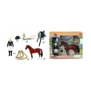 CollectA COLLECTA Figure PROFESSIONAL JOCKEY AND ACCESSORIES IN PACKAGE