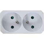 Esperanza elec. socket splitter 2 sockets white