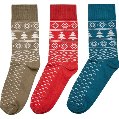 Urban Classics Къси чорапи синьо, зелено, червено, размер 39-42