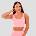 GymBeam Спортно бюстие Cut-Out Pink S