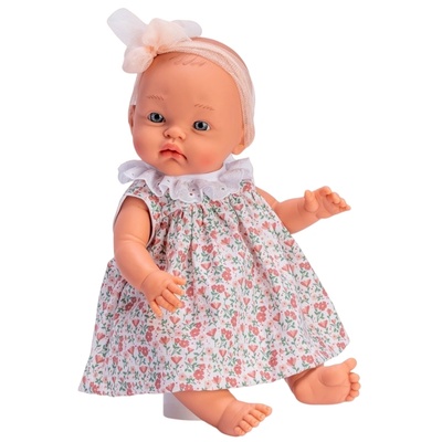 Кукла Asi Dolls - Бебе Алекс, с панделка и рокля на цветя, 36 cm (527410)