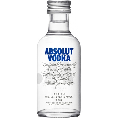 Absolut 40% 0,05 l (čistá fľaša)