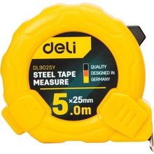 Deli Tools Steel Measuring Tape 5m/25mm EDL9025Y yellow