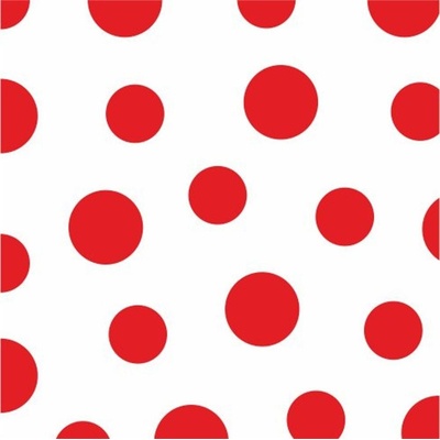 ubrousky Harmony Dots červené 1V 30ks 33x33cm