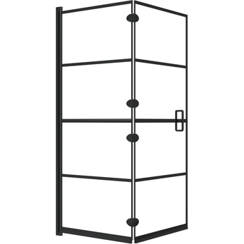 zahrada-XL Skládací sprchový kout ESG 120 x 140 cm černý