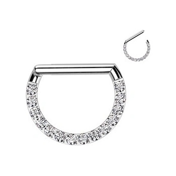 Šperky4U piercing segment půlkruh titan TIT1341-1206