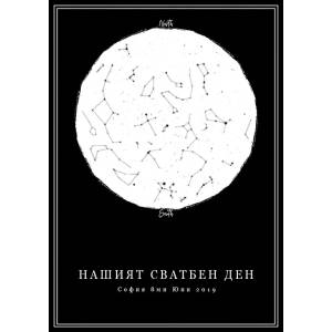  Звездна карта - Основни 3 (Postervramka-13-b1)