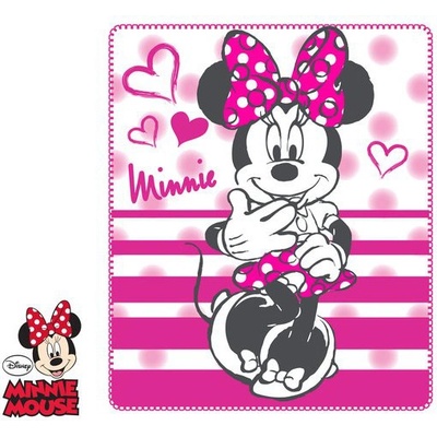 Sun City Deka flízová s Minnie růžová