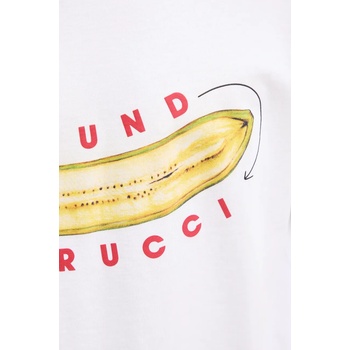 Fiorucci Памучна тениска Fiorucci Banana Sound Print Regular Fit T-Shirt в бяло с принт U02SPTSH323CJ01WH04 (U02SPTSH323CJ01WH04)