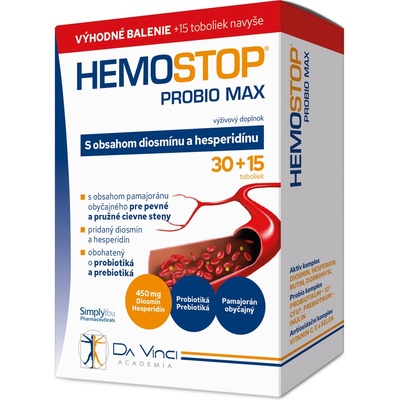 HemoStop ProBio Da Vinci Academia 30 + 15 tabliet