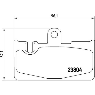 BREMBO Sada brzdových platničiek kotúčovej brzdy P83059