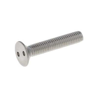 Šroub bezpečnostní s dvěma otvory, DIN 7991, nerez A2 M4 x 30, balení 1 ks – Sleviste.cz